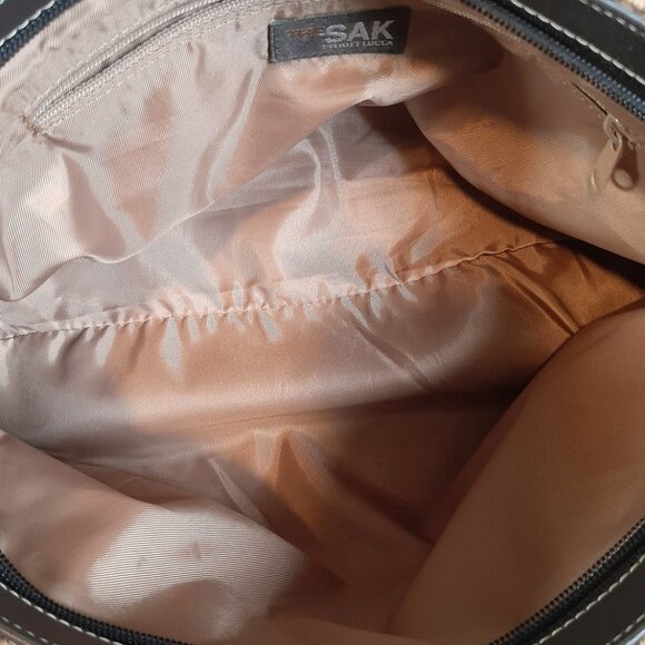 The Sak X Elliott Lucca Woven Nylon & Leather Trim Shoulder Bag - Picture 11 of 16